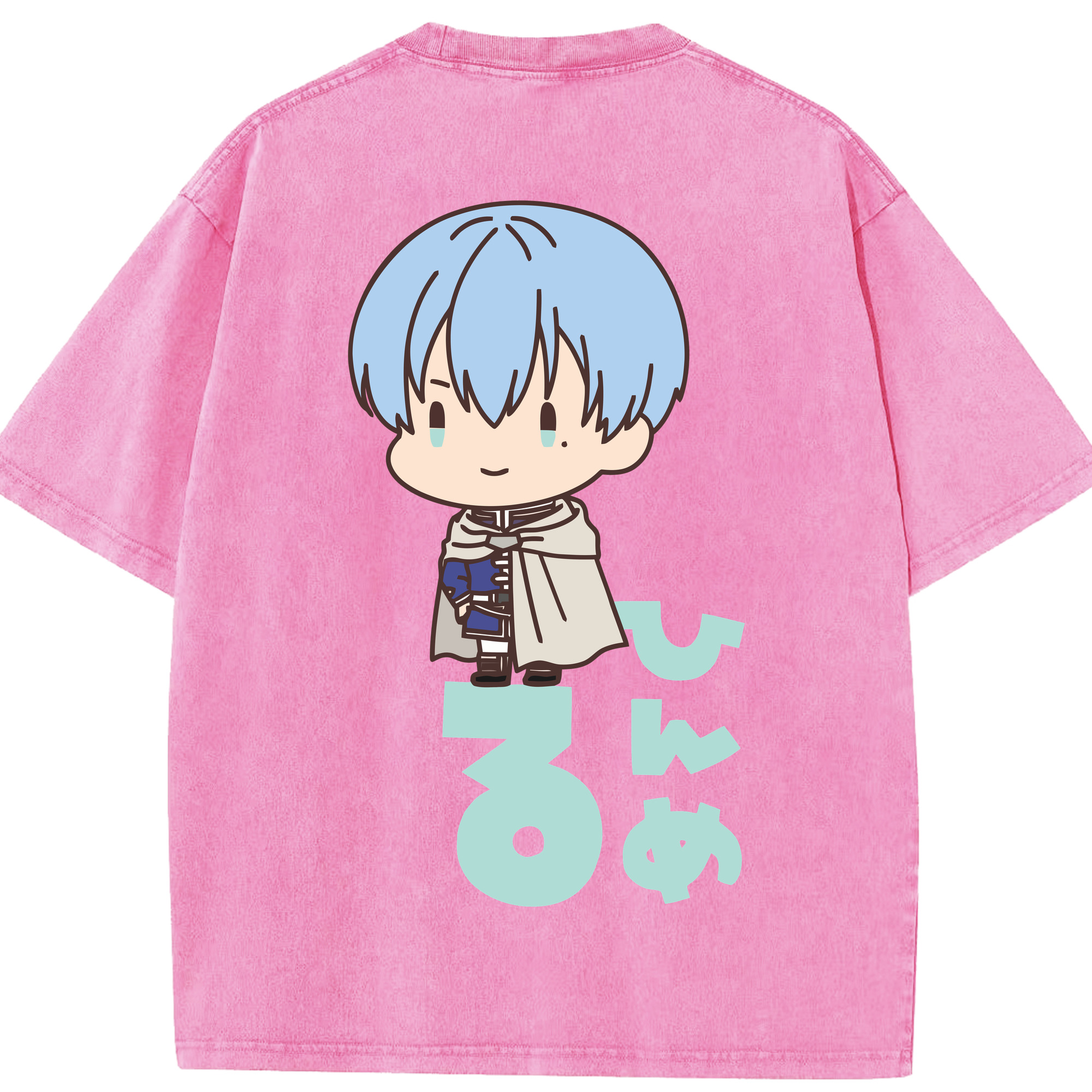 （画像用） 葬送のフリーレン Frieren 綿100% ヴィンテージ風 半袖Tシャツ（背面プリント）